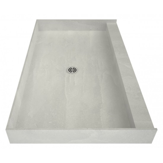 Redi Base 42 x 48 Single Curb Shower Pan With Center Drain