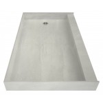 Redi Base 42 x 60 Single Curb Shower Pan With Right Drain