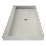 Redi Base 30 x 42 Single Curb Shower Pan With Center Drain