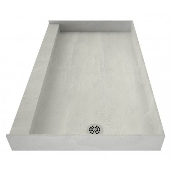 Redi Base 30 x 48 Single Curb Shower Pan With Right Drain