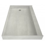 Redi Base 30 x 48 Single Curb Shower Pan With Right Drain