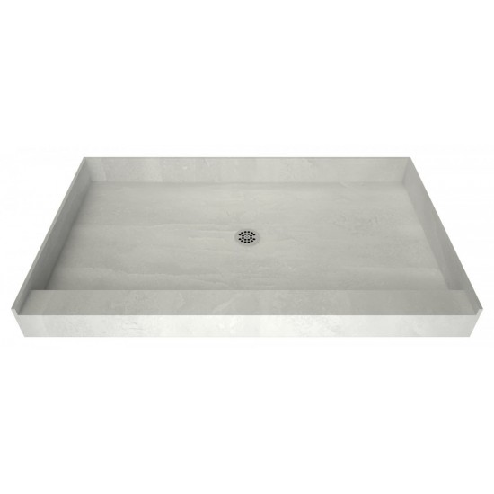 Redi Base 36 x 48 Single Curb Shower Pan With Center Drain