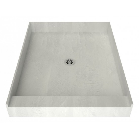 Redi Base 42 x 36 Single Curb Shower Pan With Center Drain