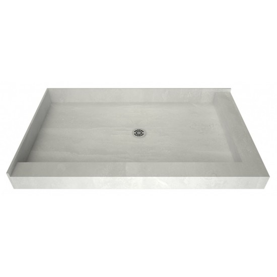 Redi Base 30 x 54 Shower Pan Center Drain Right Dual Curb