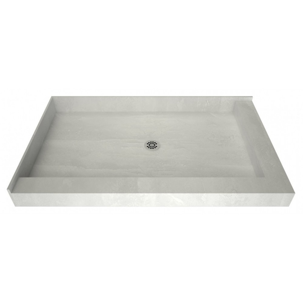 Redi Base 30 x 54 Shower Pan Center Drain Right Dual Curb