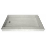 Redi Base 30 x 54 Shower Pan Left Drain Right Dual Curb