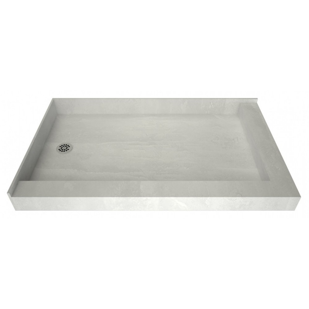 Redi Base 30 x 54 Shower Pan Left Drain Right Dual Curb