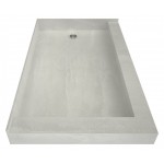 Redi Base 30 x 54 Shower Pan Right Drain Left Dual Curb