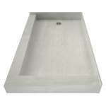 Redi Base 30 x 60 Shower Pan Left Drain Right Dual Curb