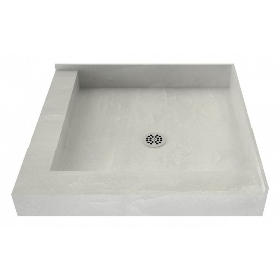 Redi Base 32 x 32 Shower Pan Center Drain Right Dual Curb