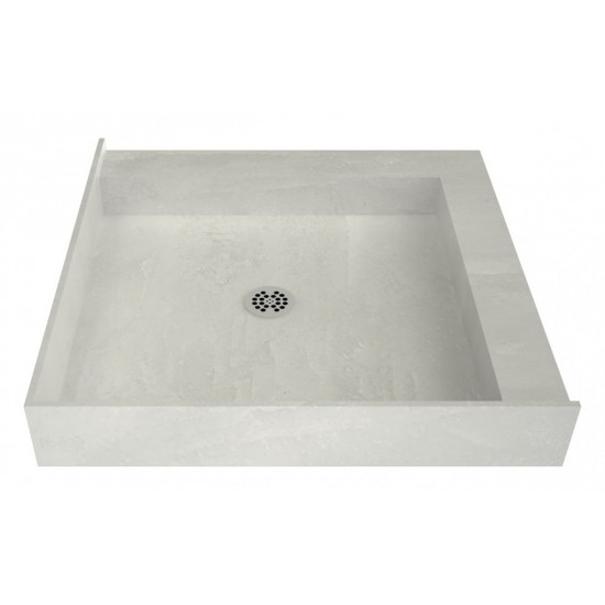 Redi Base 32 x 32 Shower Pan Center Drain Right Dual Curb