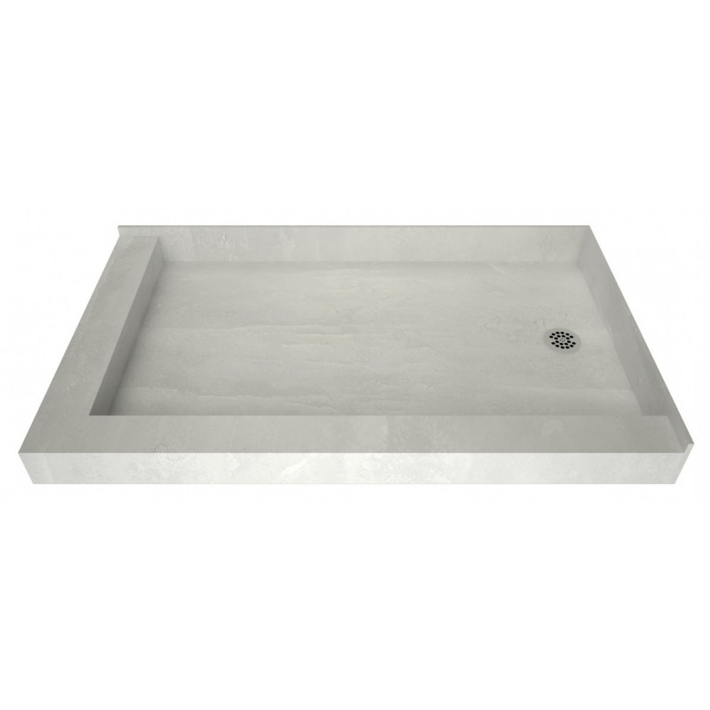 Redi Base 34 x 60 Shower Pan Right Drain Left Dual Curb