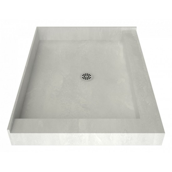 Redi Base 48 x 37 Shower Pan Center Drain Right Dual Curb