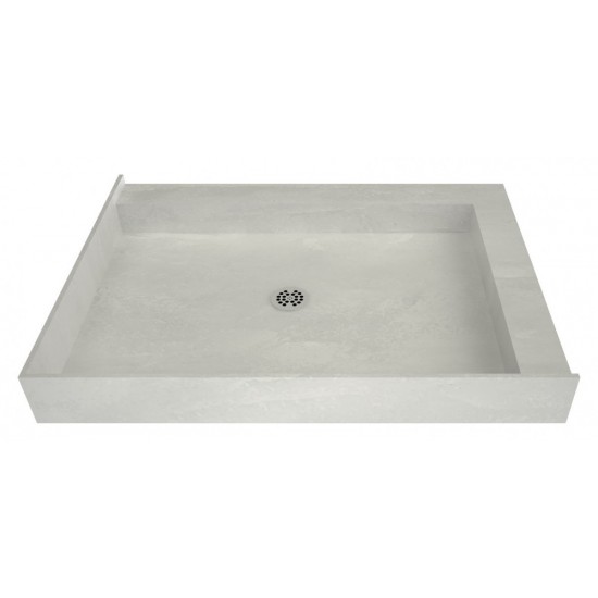 Redi Base 48 x 37 Shower Pan Center Drain Right Dual Curb