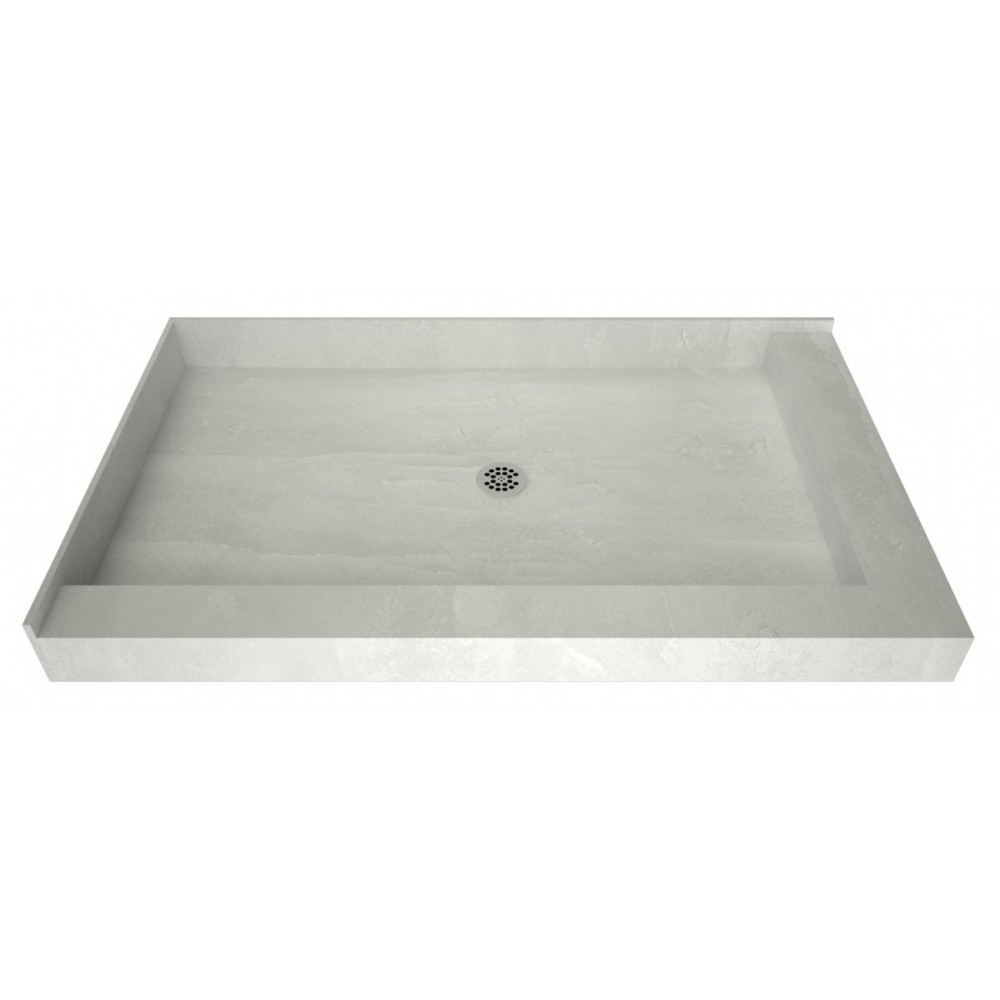 Redi Base 30 x 48 Shower Pan Center Drain Right Dual Curb