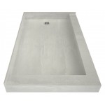 Redi Base 30 x 48 Shower Pan Right Drain Left Dual Curb