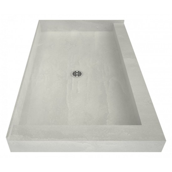 Redi Base 32 x 36 Shower Pan With Center Drain Left Dual Curb