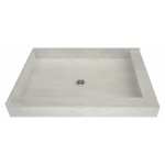 Redi Base 42 x 36 Shower Pan Center Drain Left Dual Curb