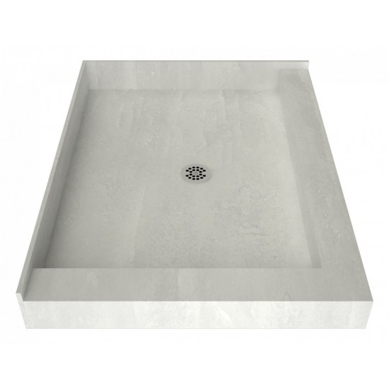 Redi Base 42 x 36 Shower Pan Center Drain Right Dual Curb