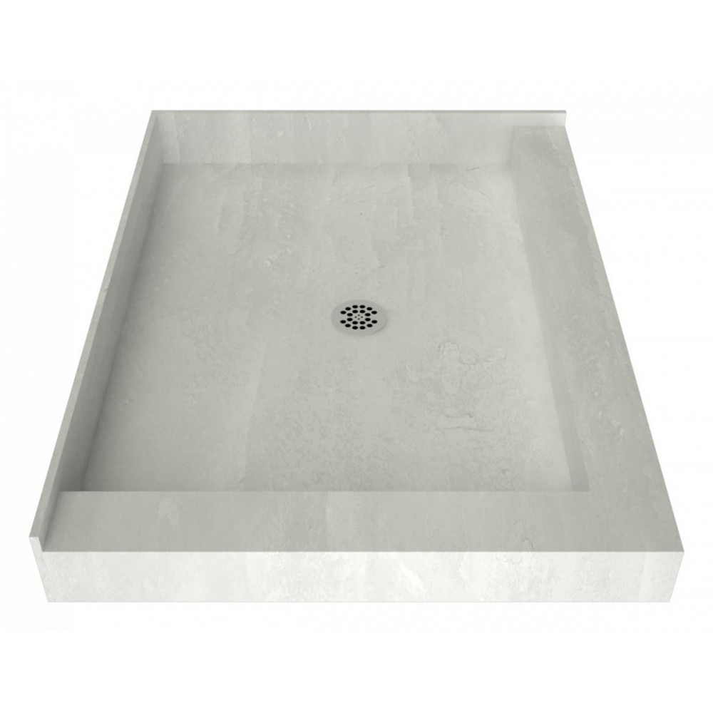 Redi Base 42 x 36 Shower Pan Center Drain Right Dual Curb