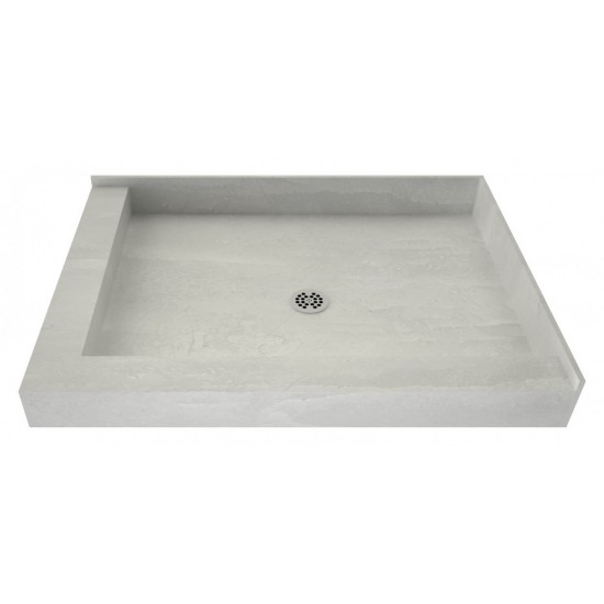 Redi Base 42 x 36 Shower Pan Center Drain Right Dual Curb