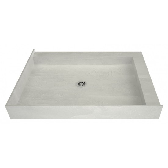 Redi Base 42 x 36 Shower Pan Center Drain Right Dual Curb