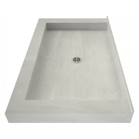 Redi Base 30 x 60 Triple Curb Shower Pan With Center Drain