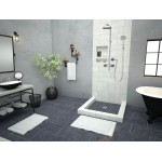 Redi Base 32 x 32 Triple Curb Shower Pan With Center Drain