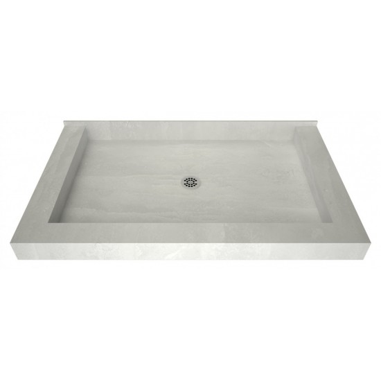 Redi Base 34 x 48 Triple Curb Shower Pan With Center Drain