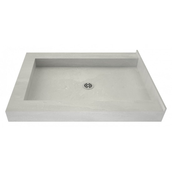 Redi Base 48 x 37 Triple Curb Shower Pan With Center Drain