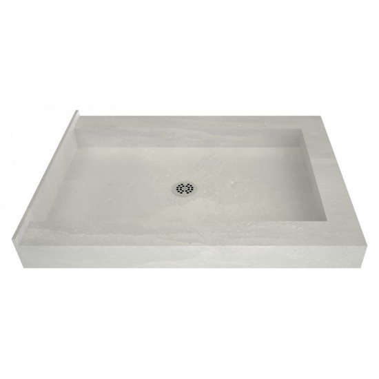 Redi Base 48 x 37 Triple Curb Shower Pan With Center Drain