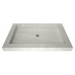 Redi Base 32 x 48 Triple Curb Shower Pan With Center Drain