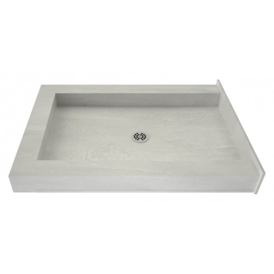 Redi Base 42 x 36 Triple Curb Shower Pan With Center Drain