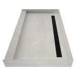 Redi Trench 34 x 48 Single Curb Shower Pan Back MB Trench