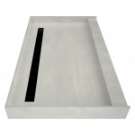 Redi Trench 34 x 48 Single Curb Shower Pan Back MB Trench