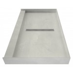 Redi Trench 34 x 48 Shower Pan Center Designer PC Trench Drain