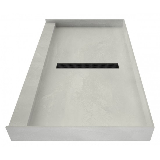 Redi Trench 34 x 60 Shower Pan Center Designer MB Trench Drain