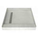 Redi Trench 42 x 42 Shower Pan Left Designer PC Trench