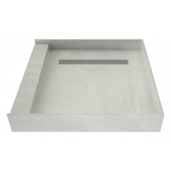 Redi Trench 42 x 42 Shower Pan Left Designer PC Trench