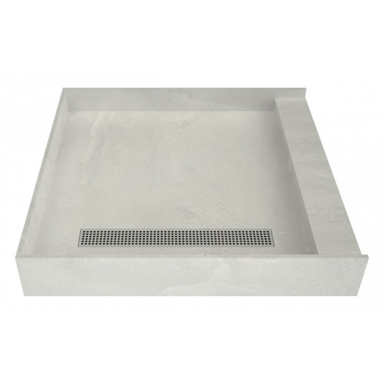 Redi Trench 42 x 42 Shower Pan Left Designer PC Trench