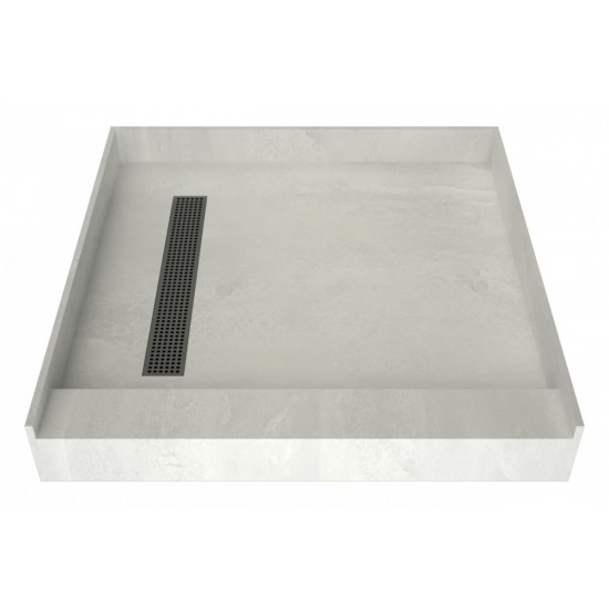 Redi Trench 42 x 42 Shower Pan Left Designer BN Trench