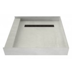 Redi Trench 42 x 42 Shower Pan Left Designer OB Trench