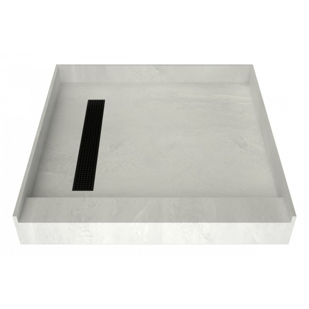 Redi Trench 42 x 42 Shower Pan Left Designer MB Trench