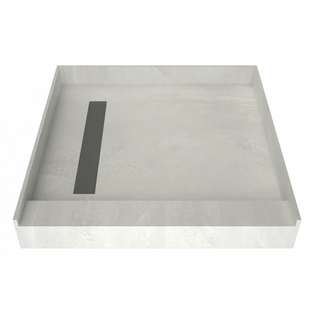 Redi Trench 42 x 42 Shower Pan Left Solid BN Trench