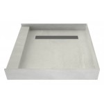 Redi Trench 42 x 42 Shower Pan Left Solid BN Trench