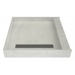 Redi Trench 42 x 42 Shower Pan Left Solid BN Trench