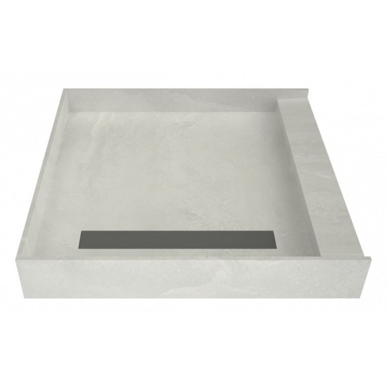 Redi Trench 42 x 42 Shower Pan Left Solid BN Trench