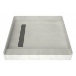 Redi Trench 42 x 42 Shower Pan Left Tileable Trench