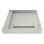 Redi Trench 42 x 42 Shower Pan Right Designer PC Trench