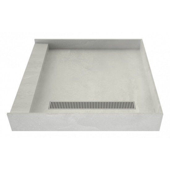 Redi Trench 42 x 42 Shower Pan Right Designer PC Trench